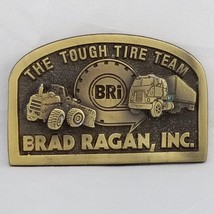 Vintage Belt Buckle Brad Ragan Inc BRi The Tough Tire Team USA Spec Cast Inc - £31.38 GBP