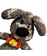 Amigurumi Hand Crochet Yarn Puppy Dog Plush w Scarf Stuffed Animal 12 In... - £12.87 GBP