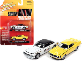 1969 Chevrolet Camaro SS Yellow and 1967 Chevrolet Camaro SS White &quot;Baldwin Moti - £17.62 GBP