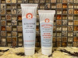 First Aid Beauty Ultra Repair Cream &amp; Deep Cleanser 1oz each Sensitive Skin - £9.45 GBP