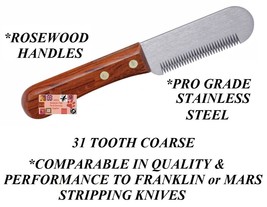Coarse Coat Hand Stripper Carding Dog Stripping Knife*Compare To Franklin Classic - £14.42 GBP