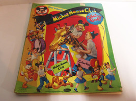 Vintage 1955 Walt Disney Mickey Mouse Club Oversized Coloring Book by Wh... - $29.65