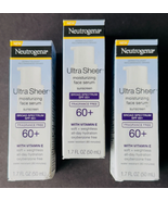 3x Neutrogena Ultra Sheer SPF 60+ Moisturizing Face Serum Lotion 1.7 oz,... - $541.90 MXN