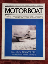 Rare MOTORBOAT Magazine October 1974 Fall Boat Show Cozumel California Delta - £17.22 GBP