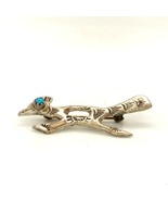 Vintage Sterling Silver Handmade Southwest Roadrunner Bird Turquoise Eye... - $38.61