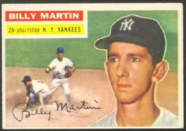 New York Yankees Billy Martin 1956 Topps # 181 Vg ! - £39.46 GBP
