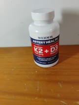 Weider 90 Artery Health with Vitamin K2 Plus D3 Veggie Caps - NEW FRESH - $21.29