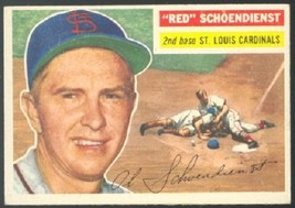 St Louis Cardinals Red Schoendienst 1956 Topps #165 ex mt  ! - £26.03 GBP