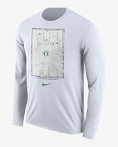 new Nike Oregon ducks long sleeve/LS tee/t-shirt/top mens M/medium basketball - £19.67 GBP