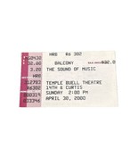 The Sound of Music Temple Buell Theatre Denver April 30 2000 Vintage Tic... - €6,94 EUR