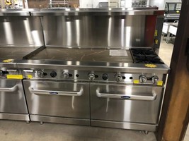 New 60&quot; Range 48&quot; Griddle 2 Burner 2 Ovens Range Stove Lp Gas Free Liftgate - £3,354.00 GBP