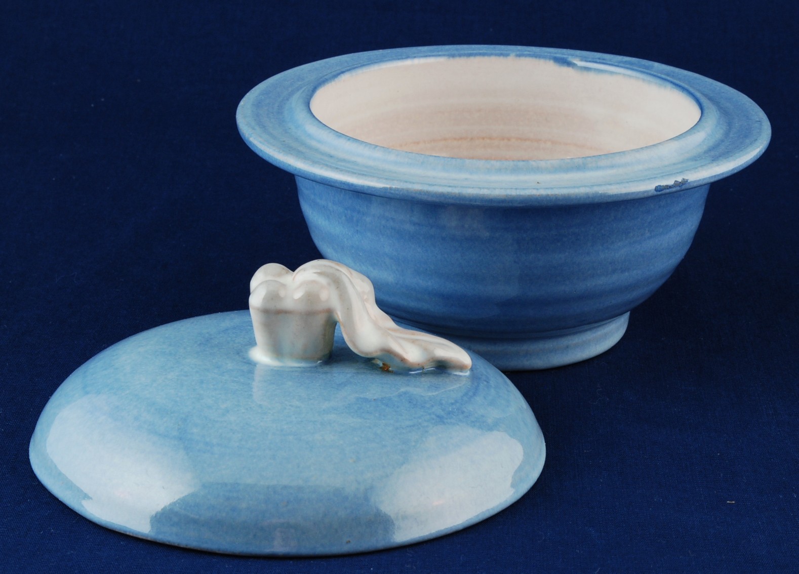 Stangl Terra Rose Blue Bowl with Lid Item image 2