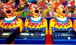 Jigsaw Puzzle Clowns Carnival Midway Game 500 Pcs 18.25&quot; X 11&quot; Puzzlebug/CraZArt - £3.14 GBP