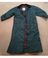 Misty Harbor Mens Green Raincoat/Jacket/Coat PVC Plaid Flannel Lining Me... - £34.17 GBP