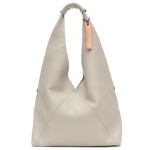 SC  Leather Hobo Bag For Women Slouchy Design Large Tote  Handbag Female Casual  - £137.84 GBP