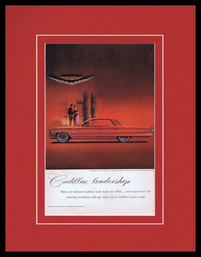 1962 Cadillac Sedan de Ville Framed 11x14 ORIGINAL Vintage Advertisement - £35.03 GBP