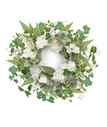 Mixed Floral and Foliage Candle Ring 17.5&quot;D - $74.41 CAD