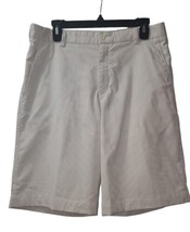 Nike Golf Shorts 32 Waist Gray &amp; White Striped 11&#39; Inseam - $21.77