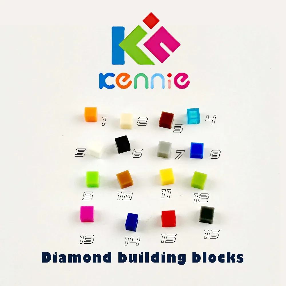 40500pcs/lot Kennie mini NO.3070 Bulk color Parts bulk Flat Tile 1X1 Particles - £144.89 GBP
