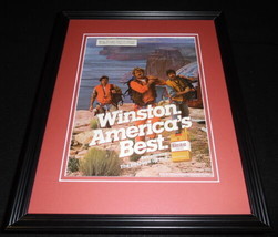 1986 Winston Cigarettes Framed 11x14 ORIGINAL Vintage Advertisement - $34.64