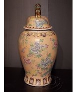 Beautiful Vintage Hand Painted Chinese 32&quot; Temple Jar E745 - $490.05