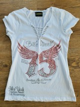 Bike Week 2016 75th Anniversary Women&#39;s Shirt Size Large - £9.46 GBP