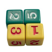 Vintage Plastic Numbered Toy Blocks For Kids - $4.80