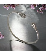 Antique  925 Sterling SB  Solid Silver Cuff Bangle Open Bracelet Adjusta... - €43,29 EUR
