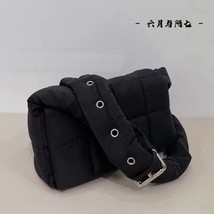 Harajuku Winter Shoulder Crossbody Bags For Women Luxury Space Cotton Down Bag Q - £27.65 GBP