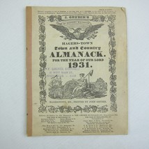 Vintage 1931 Old Farmer&#39;s Almanac John Gruber Hagerstown Town &amp; Country Almanack - £13.34 GBP