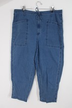 Madewell 32 Indigo Blue Ripstop Cotton Drawstring Cargo Pants NA151 - £22.91 GBP