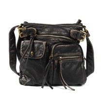 Vintage Women Crossbody Tote Black Retro Ladies Messenger Shoulder Bag H... - $70.99