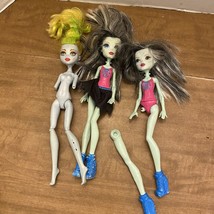 Lot Of 3 Monster High Dolls Missing Parts - £7.06 GBP