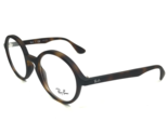 Ray-Ban Eyeglasses Frames RB7075 5365 Matte Tortoise Round Full Rim 47-2... - $135.79