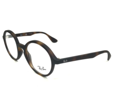 Ray-Ban Eyeglasses Frames RB7075 5365 Matte Tortoise Round Full Rim 47-20-145 - £106.95 GBP