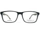 Fregossi Gafas Monturas 451 Black/Crystal Cuadrado Completo Borde 54-17-140 - $22.94