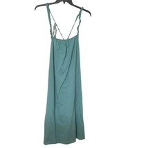 Zara Teal Ruffle Spaghetti Strap Tank Top Dress Size Medium Midi - £29.68 GBP