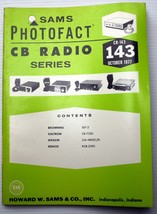 SAMS Photofact CB #143 10/77 part list schematics BROWNING~CALTRON~HITAC... - £8.51 GBP