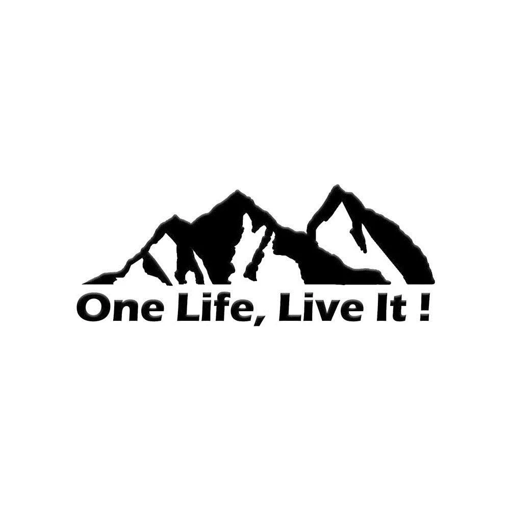 10-100pcs 20*8CM ONE LIFE LIVE IT ! Off Road Mountain e Car Sticker Car ... - $94.72