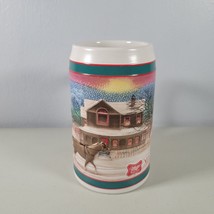 Vintage 80s Miller High Life To The Best Holiday Traditions 6&quot; Stein Bee... - $14.00
