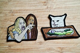Lady Yelling at Cat Meme, Taylor Armstrong and Kyle Richards, Couples Gift Patch - £18.34 GBP