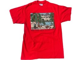 May Lake High Sierra Camp Yosemite Single Stitch Men&#39;s T-Shirt Carolyn Rowe M - £18.20 GBP