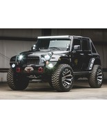 2017 Jeep Wrangler Custom in black | 24x36 inch POSTER | off road - £16.47 GBP