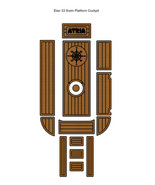 Elan 33 Swim Platform Cockpit Boat EVA Faux Teak Deck Floor Pad Self Adh... - $1,025.78 CAD
