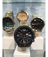 ARMANI EXCHANGE AX1511 Gold Black Dial Chronograph Stainless Quartz 48MM... - $175.06 CAD