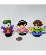 Lot of 3 Fisher Price Little People Figures Joker Sonya Lee Man Bowtie F... - £8.75 GBP