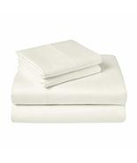 Lavish Touch Double Brushed Flannel 160 GSM Sheet Set RV Twin XL Vanilla - £31.20 GBP
