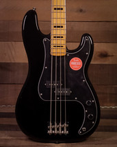 Squier Classic Vibe &#39;70s Precision Bass, Maple FB, Black - £361.91 GBP