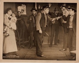 *Kidnapped In New York (1914) Silent Film Crime Drama Photographic Lobby Card 5 - £153.19 GBP