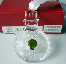 Waterford Crystal Snowman Ornament 4.5&quot; #1057305 Undated New - £31.85 GBP